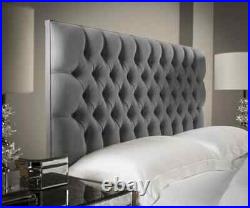 54 Chesterfield Upholstered Headboard Plush Velvet Uk Handmade 3FT 4FT6 5FT