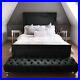 Alton Studded Bed Frame in Plush Velvet, Upholstered Bed, Double Bed, King, 6ft