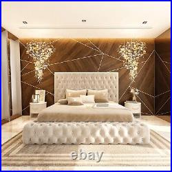 Ambassador Plush Velvet Upholstered Bed Frame 4ft6 Double