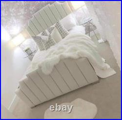 Art Deco Plush Velvet Full Upholstered bed Available in All Size