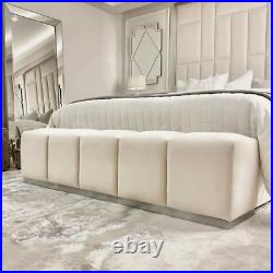 Bench seat velvet bedroom living room premium