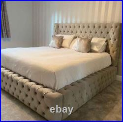 Bespoke Chesterfield Plush Velvet Royal Manhattan Ambassador Bed Frame