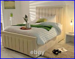 Bumper Luxury Velvet Upholstered Bed Frame
