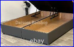 CHESTERFIELD Divan panel Soft Plush Velvet Gas Lift Up Ottoman Storage bed frame