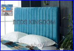 Chesterfield Bed (Plush Velvet Upholstered Fabric) in Double & King Size