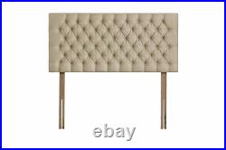 Chesterfield Headboard 26 Plush Velvet Upholstered Wall Mount or Bed Headboard