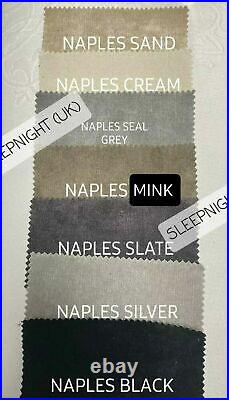 Chesterfield Nina Winged Bed Frame All Colours All Sizes Plush & Naples Velvet