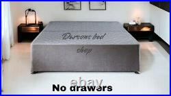 Darson Double & King Size NEVADA divan Bed Frame Wing Plush Velvet Upholstered