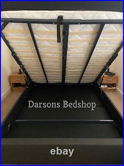 Darsons Double King KESWICK Ottoman gas lift Bed Frame Plush Velvet Upholstered