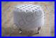 FABRIC POUFFE FOOT STOOL Chesterfield Upholstered Round Seat Grey, Neutral