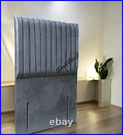 FLOOR STANDING 54 HEADBOARD 3ft 4ft 4ft6 5ft 6ft FABRIC VELVET FAUX LEATHER