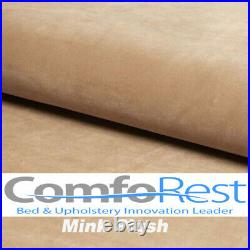 IBEX Upholstered PLUSH VELVET Bed frame, 3ft/4ft/4ft6/5ft/6ft, MADE IN UK