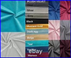 KENDAL Bed Frame Wingback Crushed Velvet / Plush velvet / Chenille Upholstered