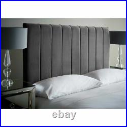 Luxury 51 Floor Standing Plush Velvet Deluxe Upholstered Divan Bed Headboard