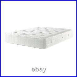 Luxury Plush Velvet Upholstered Bed Frame+1000 Pocket Mattress 60Tall Headboard