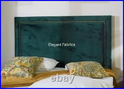 Luxury Upholstered 54tall Plush Velvet(green)headboards King Size Best Quality