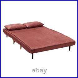 Madison 2-seater Sofa Bed Plush Velvet Upholstered Sleeper Guest Couch