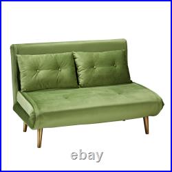 Madison Sofa Bed Plush Velvet Upholstered Guest 2-seater Couch Sleeper