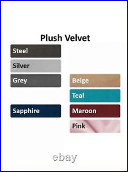 Miami Straight Lined Plush Velvet Upholstered Bed Frame Steel Plus Other Colours