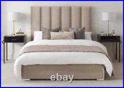 Mink Velvet Upholsterd Luxury Bed Double King size Superking