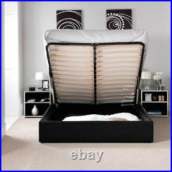 New Cross Penal Plush Velvet Straight Bed Frame Upholstered