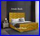 New Designer Upholstered Bed Frame With Storage Option Double King Super King