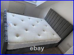 New Double panel Plush Velvet Bed Frame Upholstered FAST & FREE UK HAND MADE