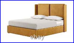 New Elegant Luxury Panel Upholstered Design Plush Velvet Bed Frame All Colours