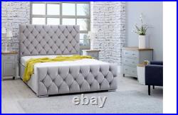 New Florida Plush Velvet Bed Frame Upholstered FAST & FREE 3ft 4ft6 5ft 6ft