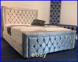 New Florida Royal Upholstered Bed Frame in Plush Velvet in All Colours & Sizes