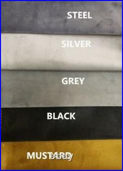 New Modren Luxury Plush Velvet Bed Frame Upholstered Double Sleigh All Colours