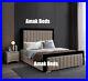 New Ottoman Storage Panel Plush Velvet Upholstered Bed Frame Double & King Size