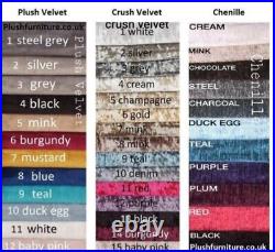 New Panel Plush Velvet Bed Frame Upholstered -FAST & FREE UK HAND MADE
