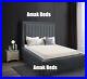 New Plush Velvet Oliver Bed Frame Upholstered Storage Bed Double King Super King