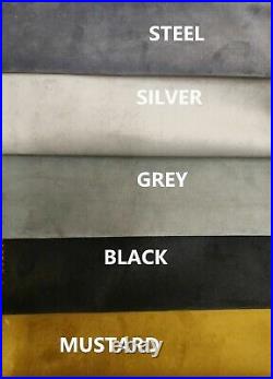 New Stylish Upholstered Wingback Bed Frame in Plush Velvet Fabric in All Colour
