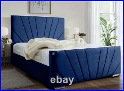 New Sunshine design Upholstered Plush Velvet Bed Frame with storage option