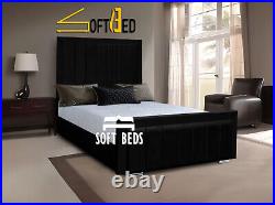 New Upholstered Bed Frame Storage Option Double King Super King