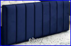 Newpanel Wing Ottoman Gas Lift Bedframe In Plush Velvet Upholstered (all Sizes)