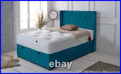 Ottoman Bed Divan Storage Plush Velvet Alexander Bed Head Foot Lift Gas Lift