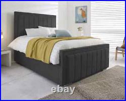 Ottoman Storage Bed Plush Velvet Upholstered Anna Bed Frame Double & King Size