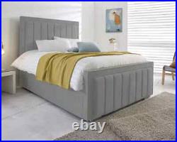 Ottoman Storage Bed Plush Velvet Upholstered Anna Bed Frame Double & King Size