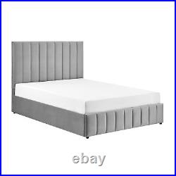 Ottoman Storage Bed Plush Velvet Upholstered Bed Frame With Mattress Options