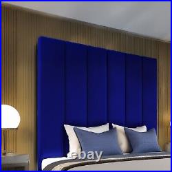 Panels Plush velvet Upholstered Headboard for divan be frame