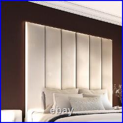 Panels Plush velvet Upholstered Headboard for divan be frame