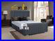 Plush Velvet Ashley Upholstered Bed Frame Storage Option Double King Super King