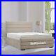 Plush Velvet Cairo Bed, Upholstered Bed with Ottoman Gaslift Storage Option