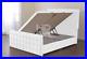 Plush Velvet Cube Solid Divan Base Side Lift Ottoman Gas Lift Storage bed