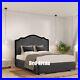 Plush Velvet Evelyn Bed Frame With or Without Storage Double King Super King