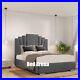 Plush Velvet Grace Bed Frame With or Without Storage Double King Super King