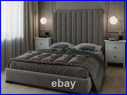 Plush Velvet Jupiter Bed, Panel Bed, Upholstered Colour & Sizes RRP £999.99